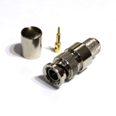 connector BNC male straight crimp for RG213 cable