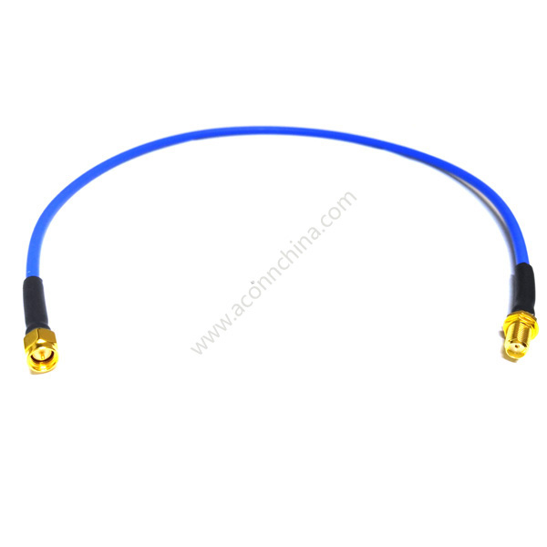 RG402 cable assembly SMA male-SMA female bulkhead