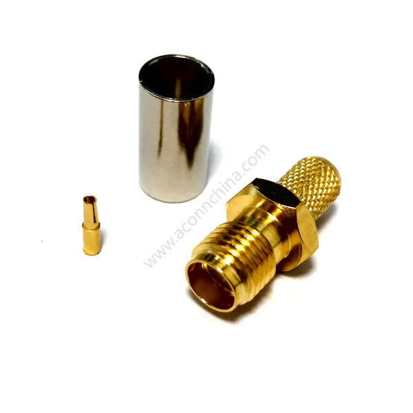 RF connector SMA female for RG58 cable