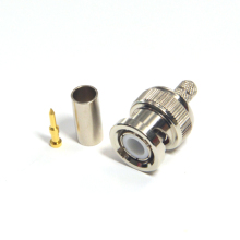 RF connector BNC male straight crimp for RG58 cable