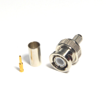 RF connector BNC male straight crimp for RG59 cable