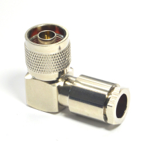 RF connector N male R/A clamp for LMR400 cable