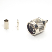RF connector N male straight crimp for RG58 cable